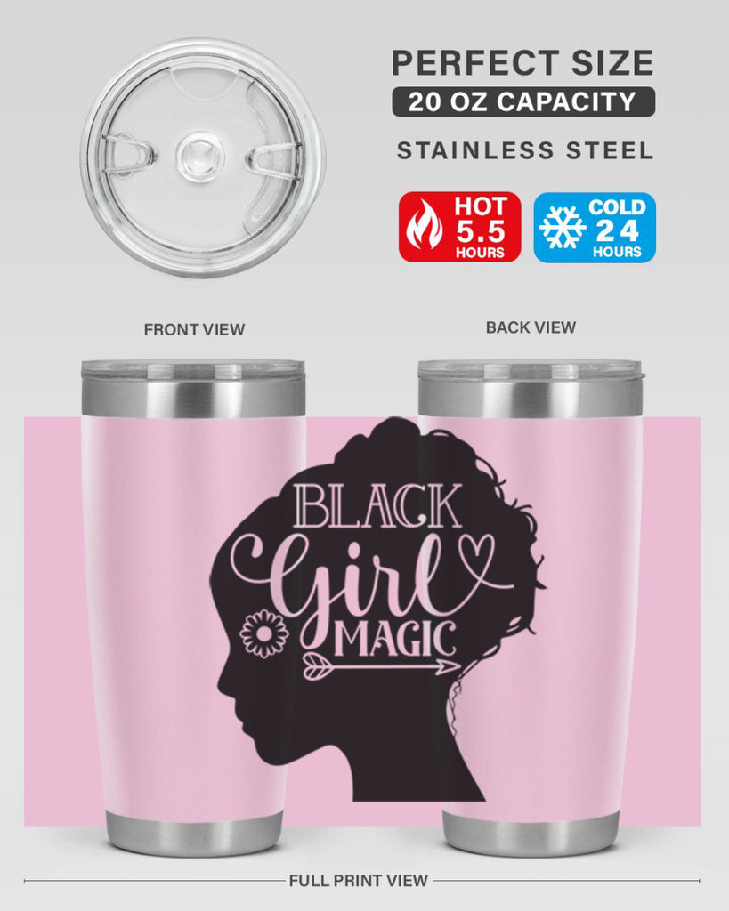 Black girl magic Style 59#- women-girls- Tumbler
