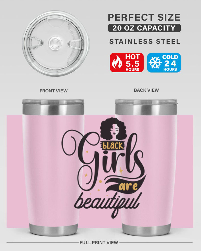 Black girls are beautiful Style 58#- women-girls- Tumbler