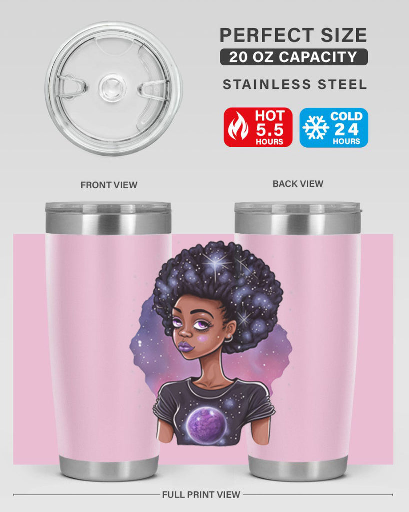 Sparkling Black Girl Design 11#- women-girls- Tumbler