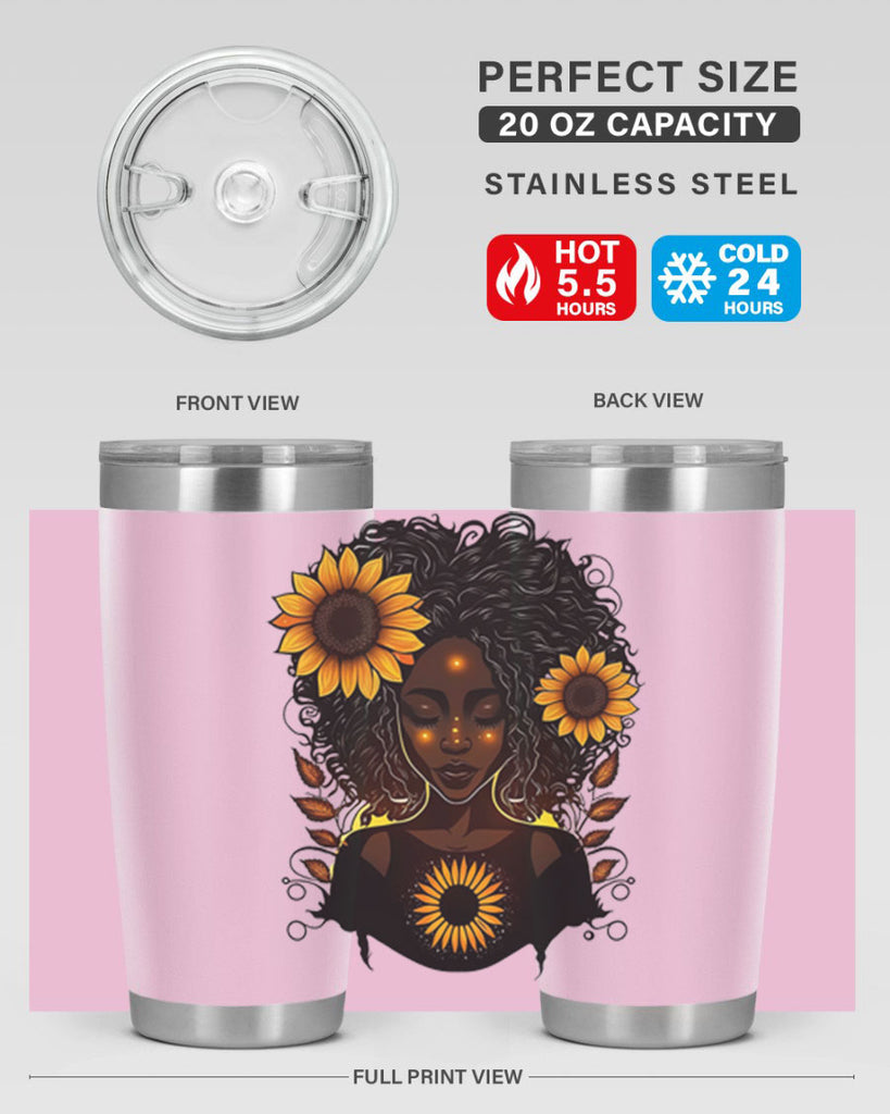 Sparkling Black Girl Design 13#- women-girls- Tumbler