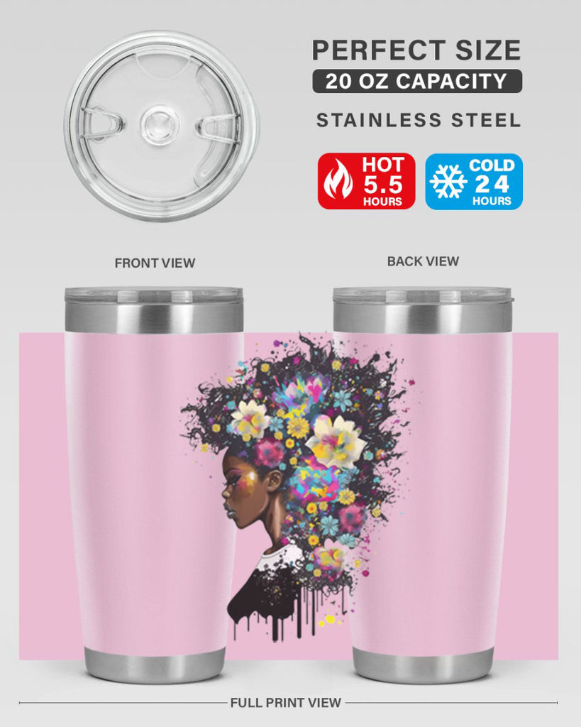 Sparkling Black Girl Design 2#- women-girls- Tumbler
