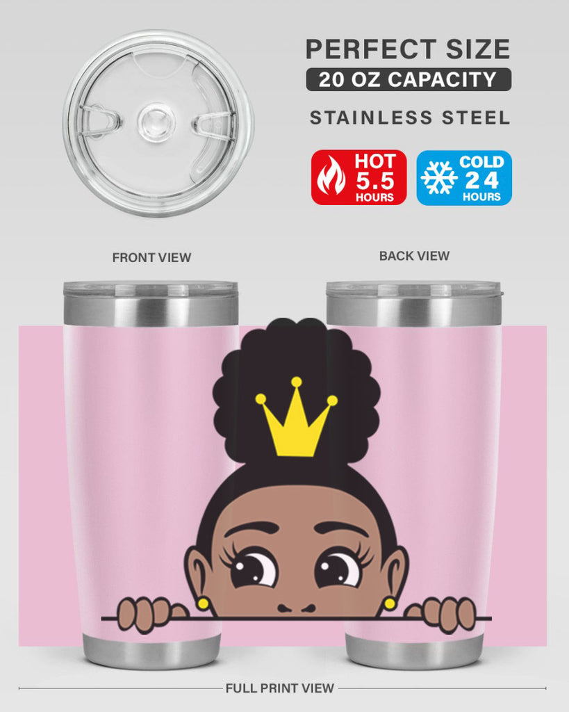 afro puff crown girl 2#- women-girls- Tumbler