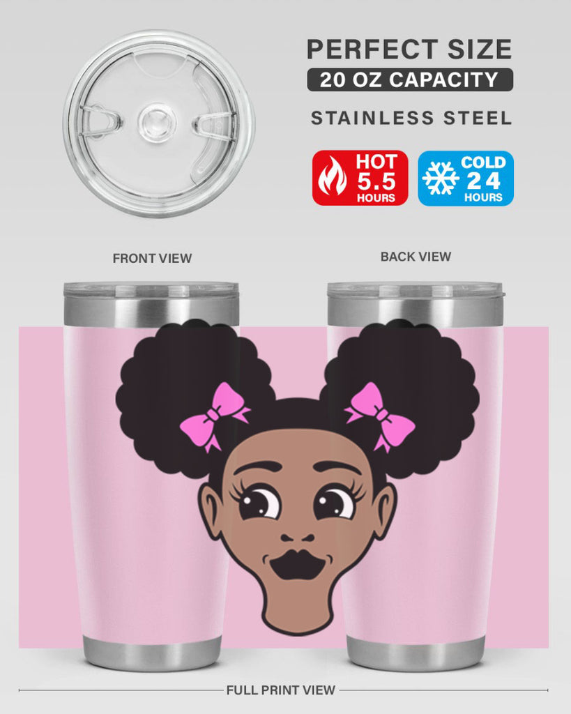 afro puffs girl 76#- women-girls- Tumbler