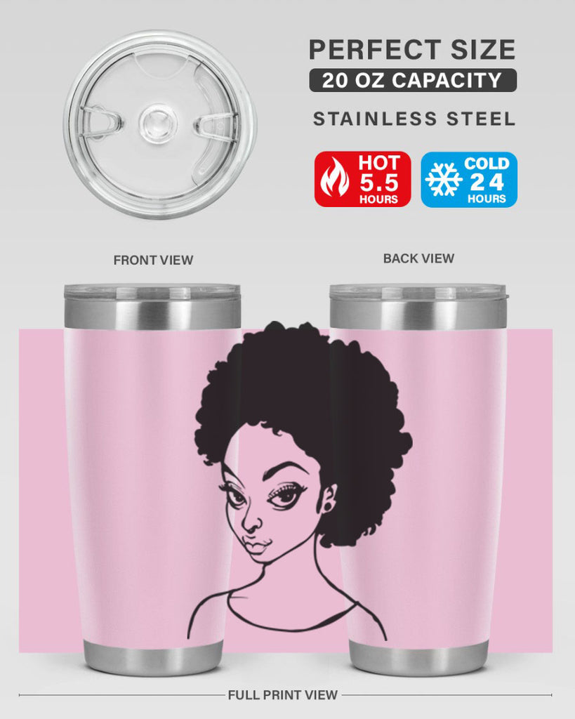 afro woman girl lady 68#- women-girls- Tumbler