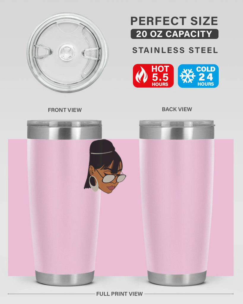 black afro 40#- women-girls- Tumbler