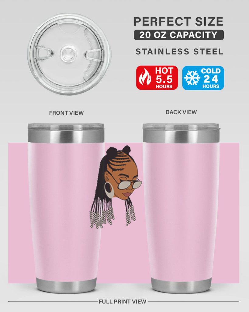 black afro 43#- women-girls- Tumbler