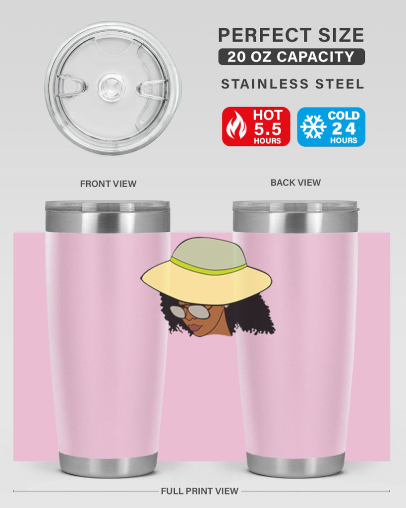 black afro 45#- women-girls- Tumbler