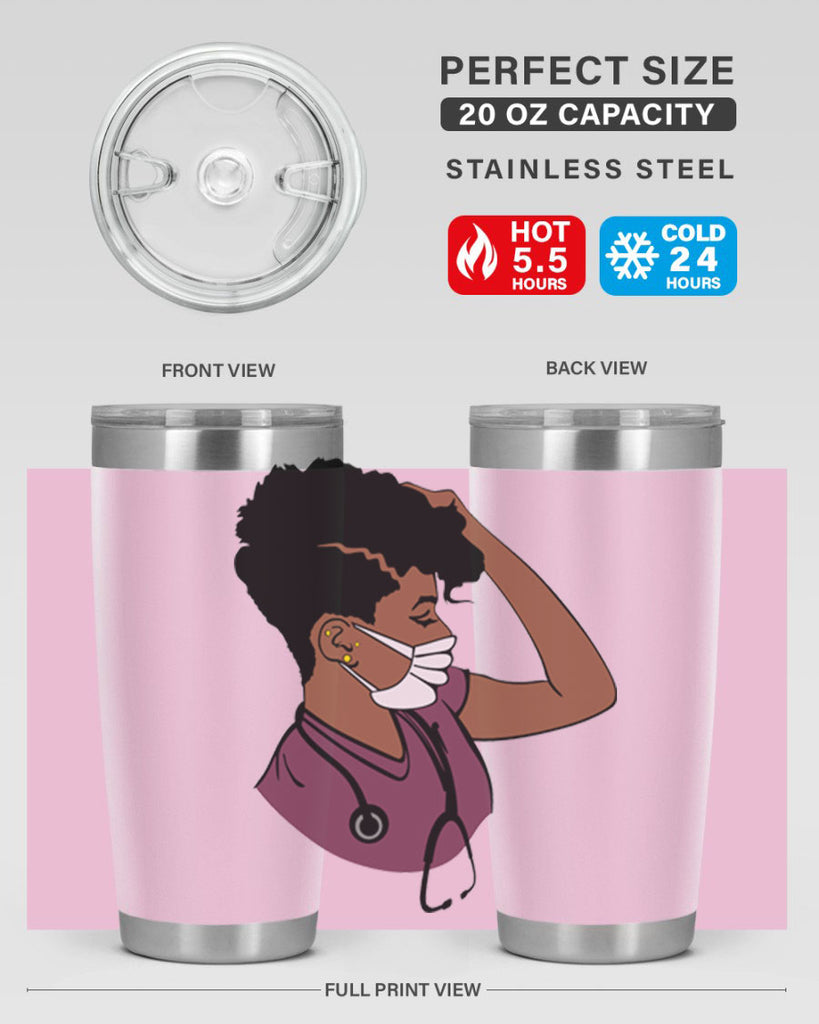 black nurse 1#- women-girls- Tumbler