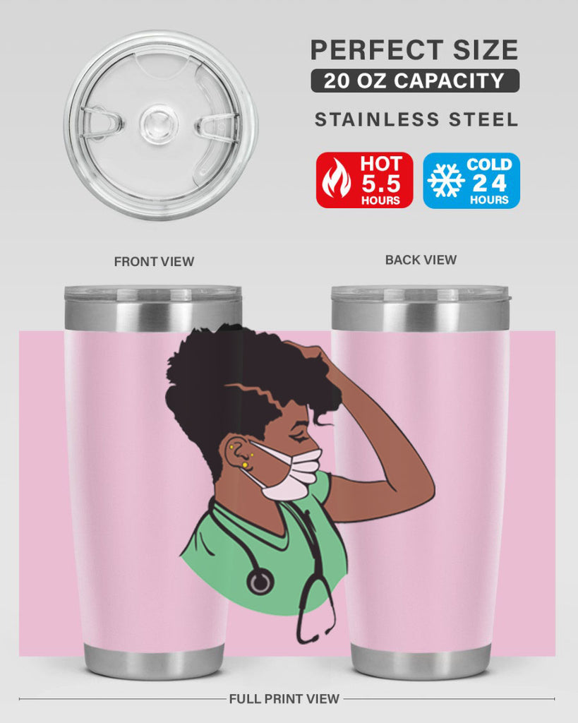 black nurse 2#- women-girls- Tumbler