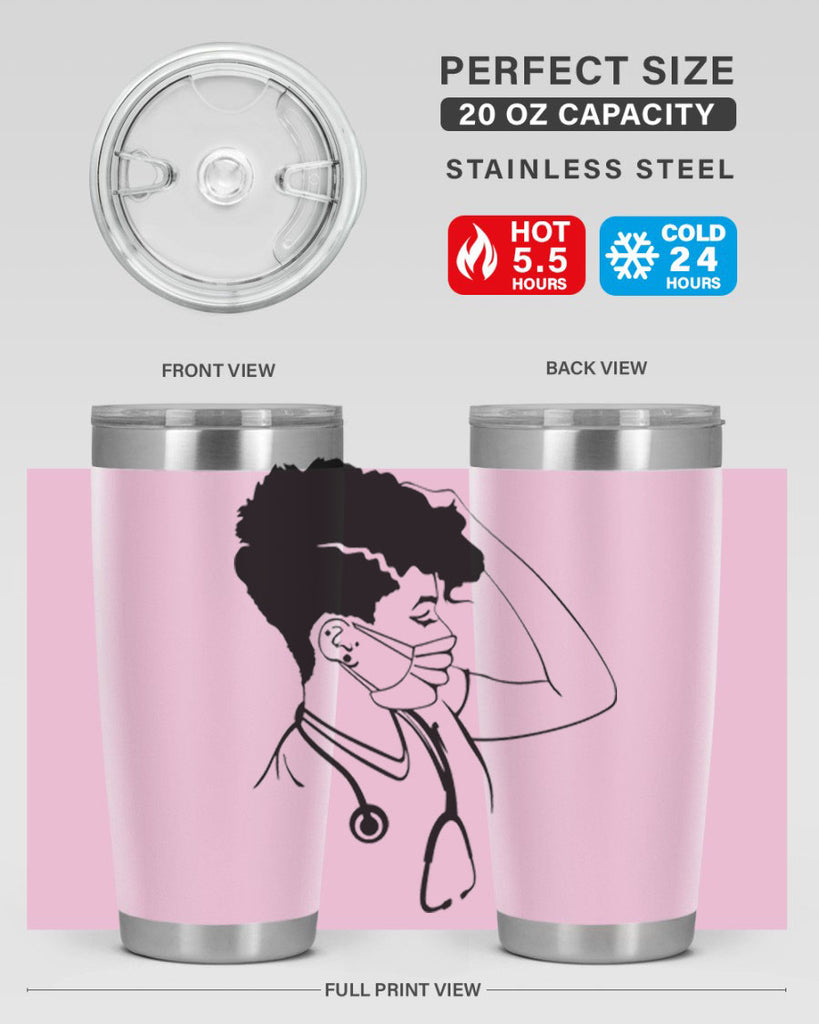 black nurse 3#- women-girls- Tumbler