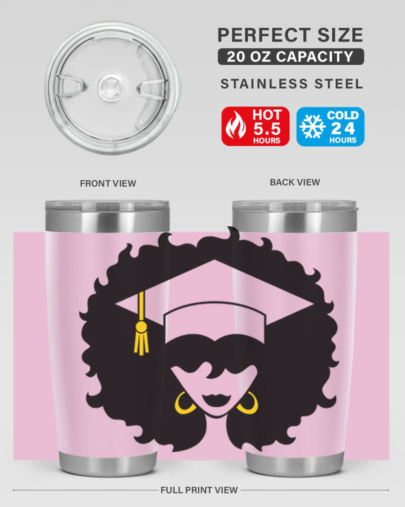 grad black woman 33#- women-girls- Tumbler