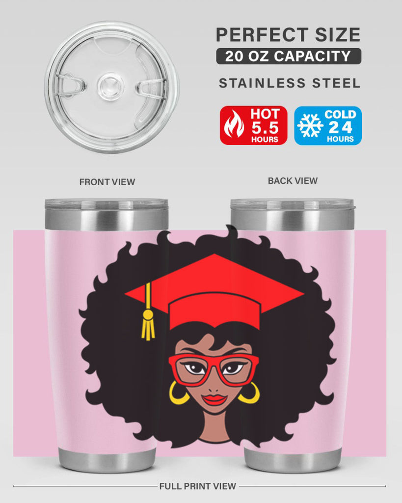 graduation black woman 32#- women-girls- Tumbler