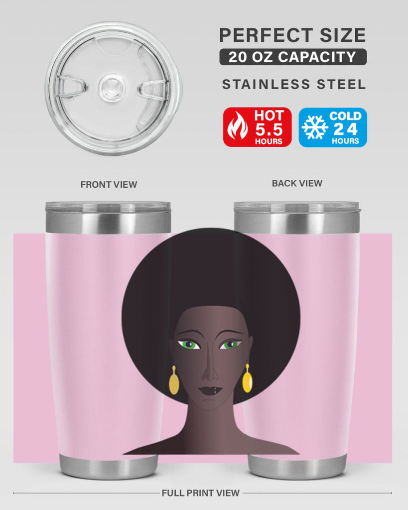 machovka black woman with green eyes 27#- women-girls- Tumbler
