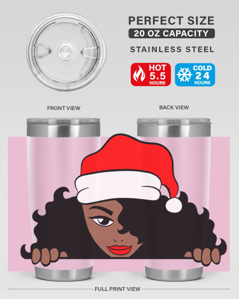 peekaboo santa girl 22#- women-girls- Tumbler