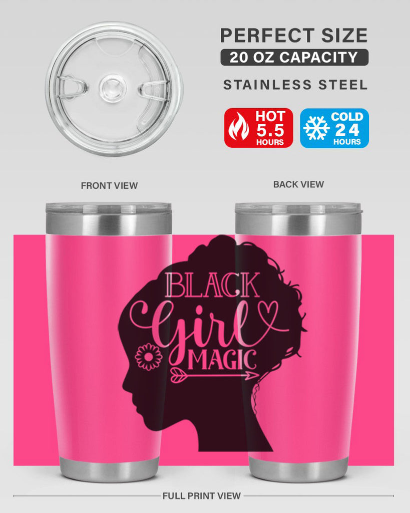 Black girl magic Style 59#- women-girls- Tumbler