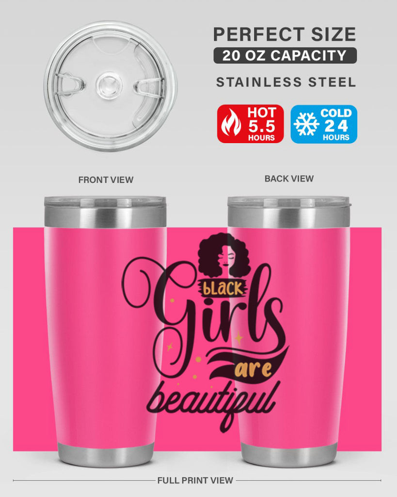 Black girls are beautiful Style 58#- women-girls- Tumbler