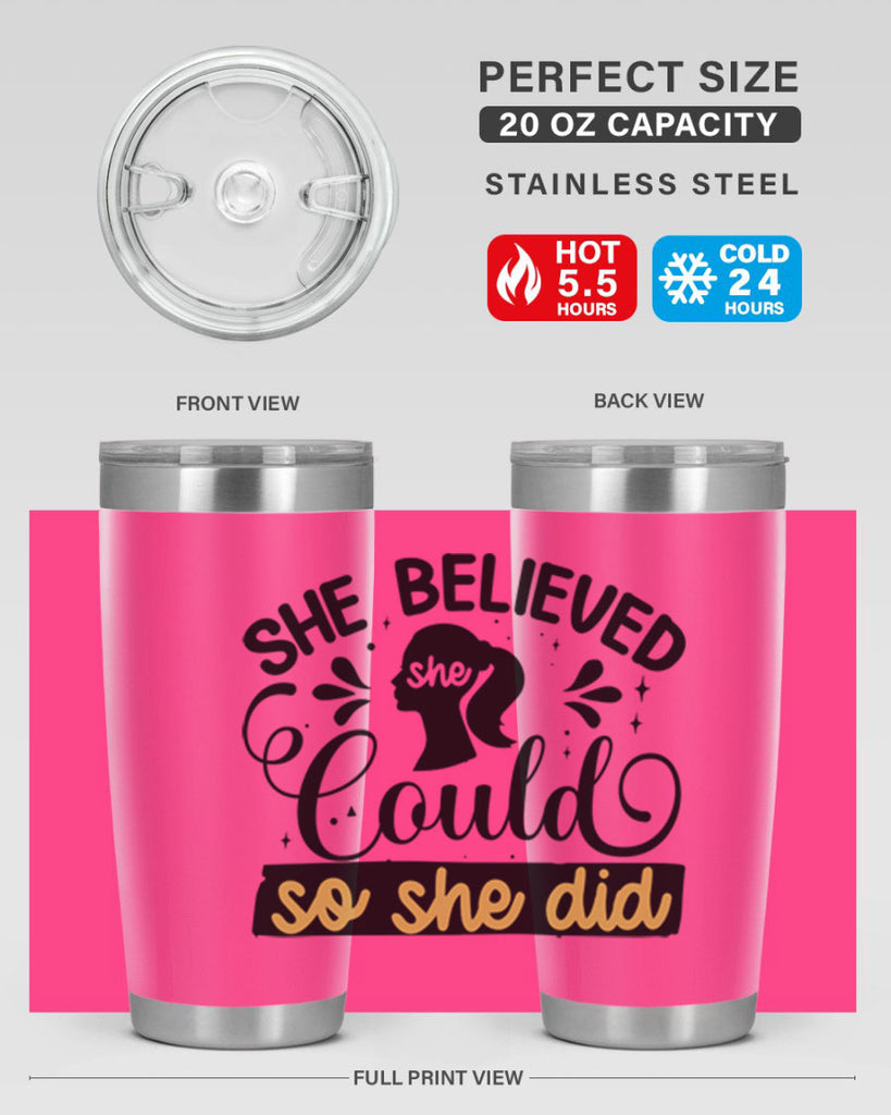 She believed she could she did Style 7#- women-girls- Tumbler