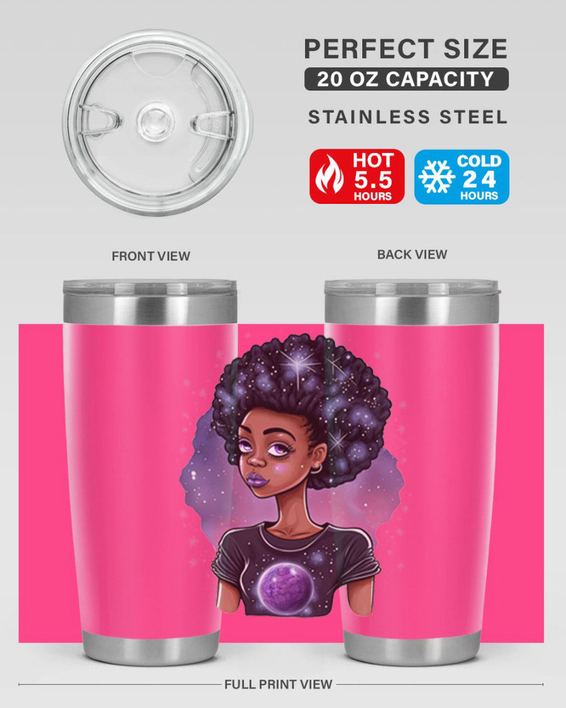 Sparkling Black Girl Design 11#- women-girls- Tumbler