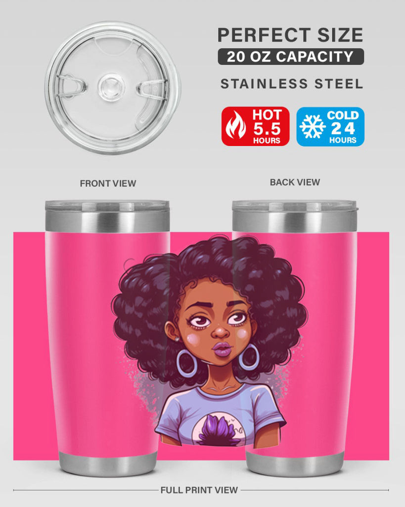 Sparkling Black Girl Design 20#- women-girls- Tumbler
