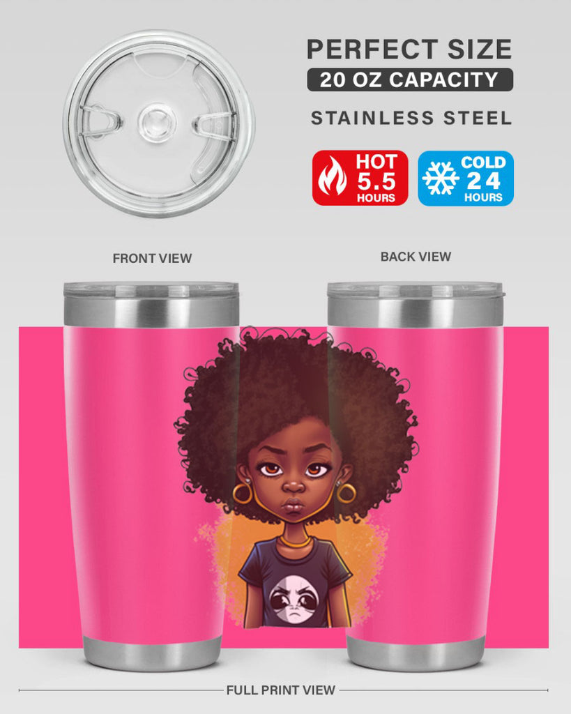 Sparkling Black Girl Design 8#- women-girls- Tumbler