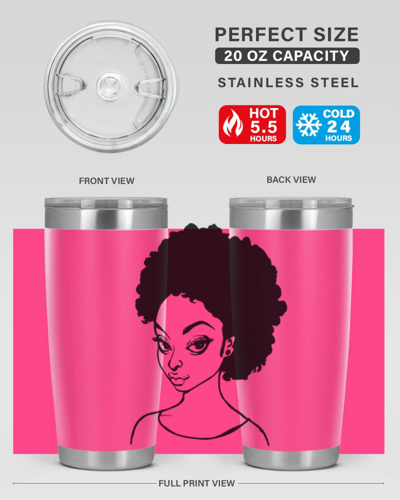 afro woman girl lady 68#- women-girls- Tumbler