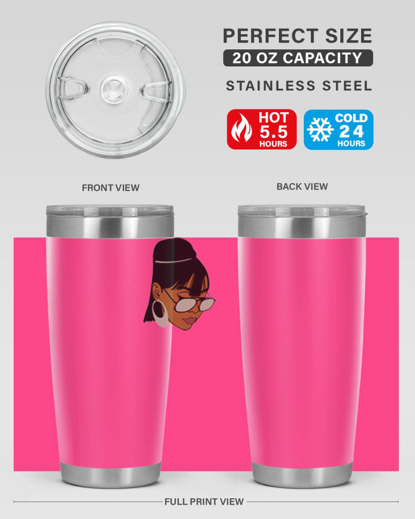 black afro 40#- women-girls- Tumbler