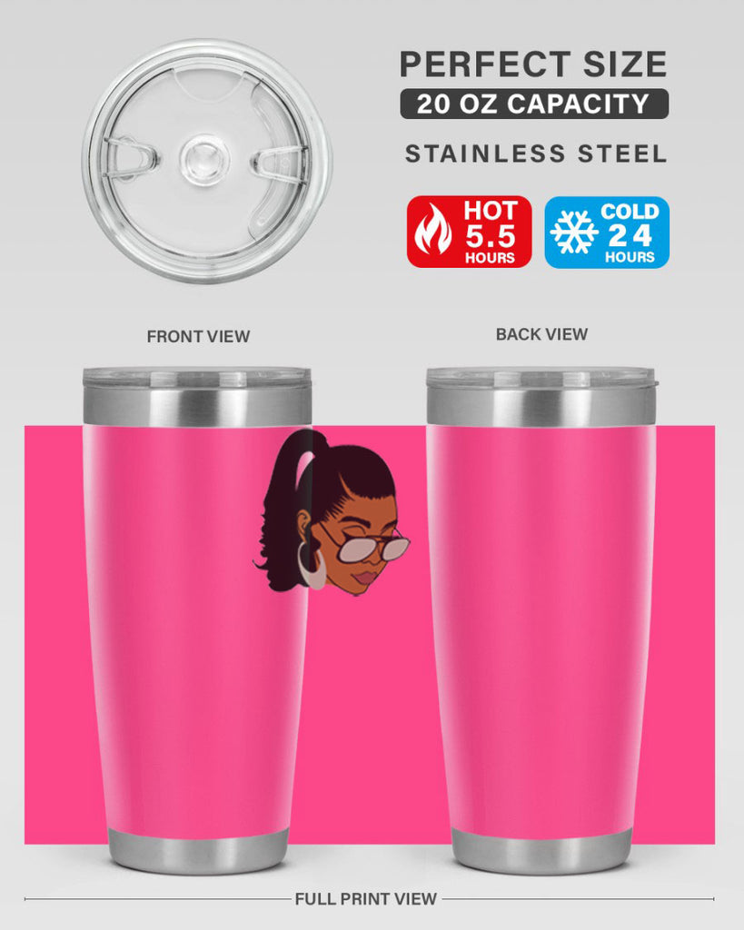 black afro 42#- women-girls- Tumbler
