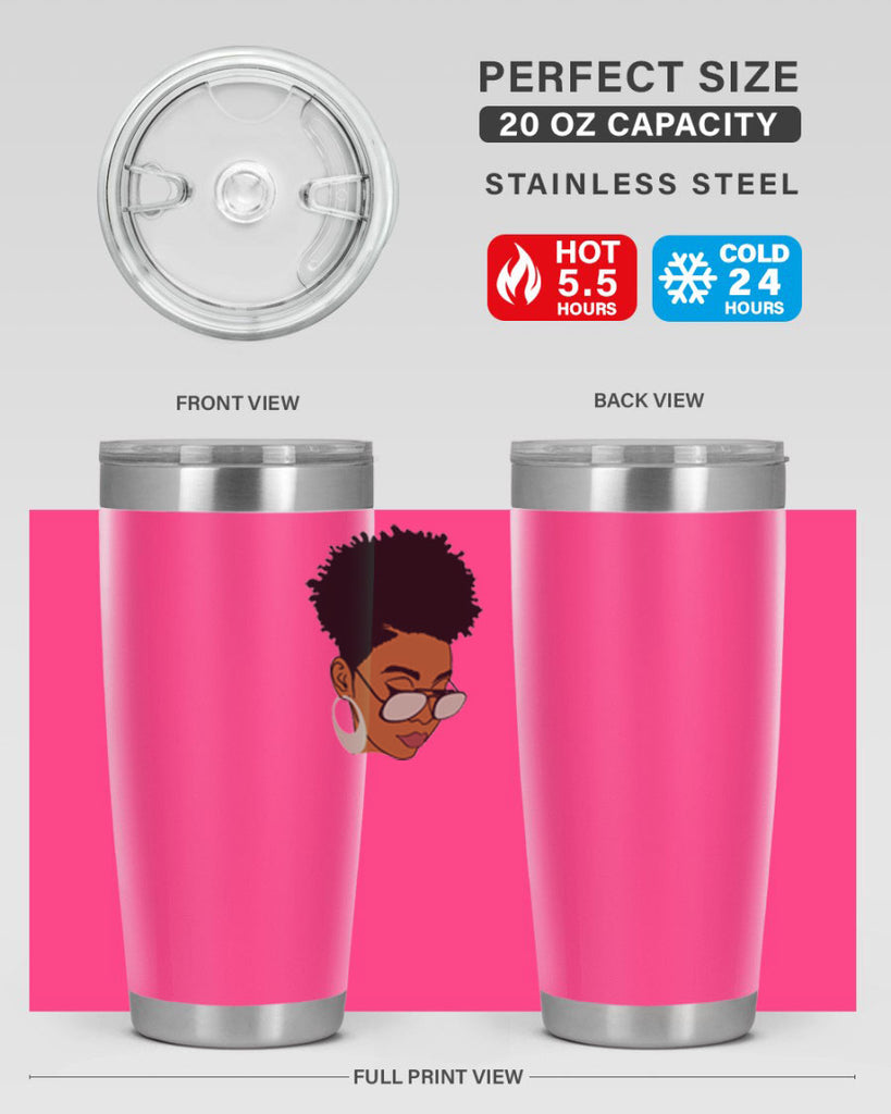 black afro 44#- women-girls- Tumbler