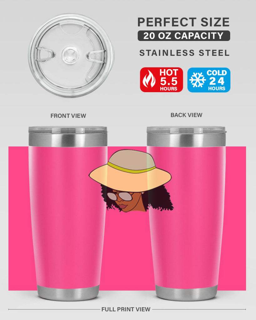 black afro 45#- women-girls- Tumbler