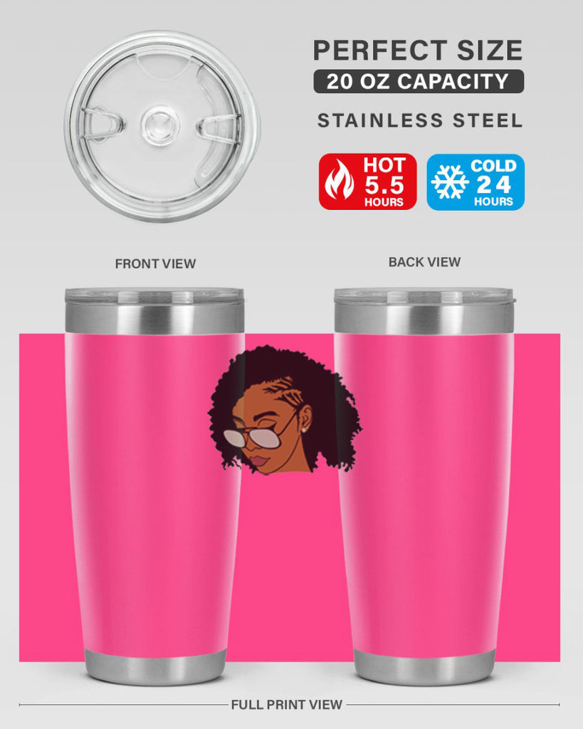black afro 47#- women-girls- Tumbler
