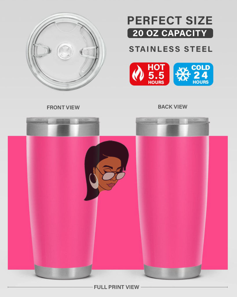black afro 48#- women-girls- Tumbler