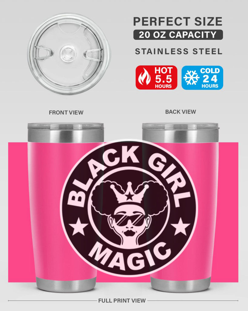 black girl magic coffee 57#- women-girls- Tumbler