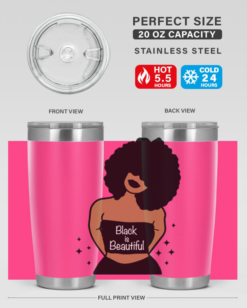 black is beautiful 16#- women-girls- Tumbler