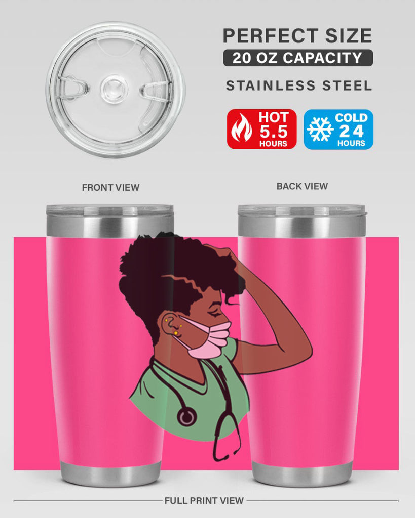 black nurse 2#- women-girls- Tumbler