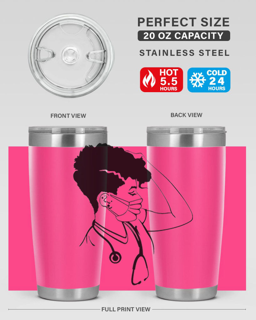 black nurse 3#- women-girls- Tumbler