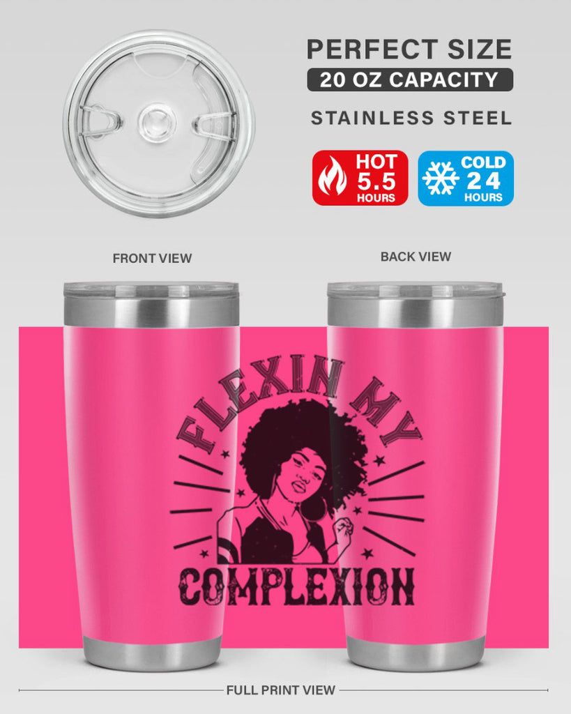 flexin my complexion Style 34#- afro- Tumbler