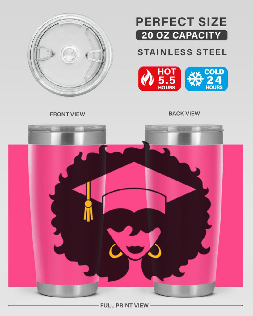 grad black woman 33#- women-girls- Tumbler