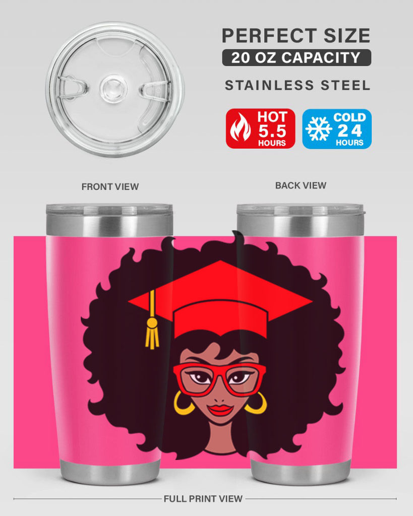 graduation black woman 32#- women-girls- Tumbler