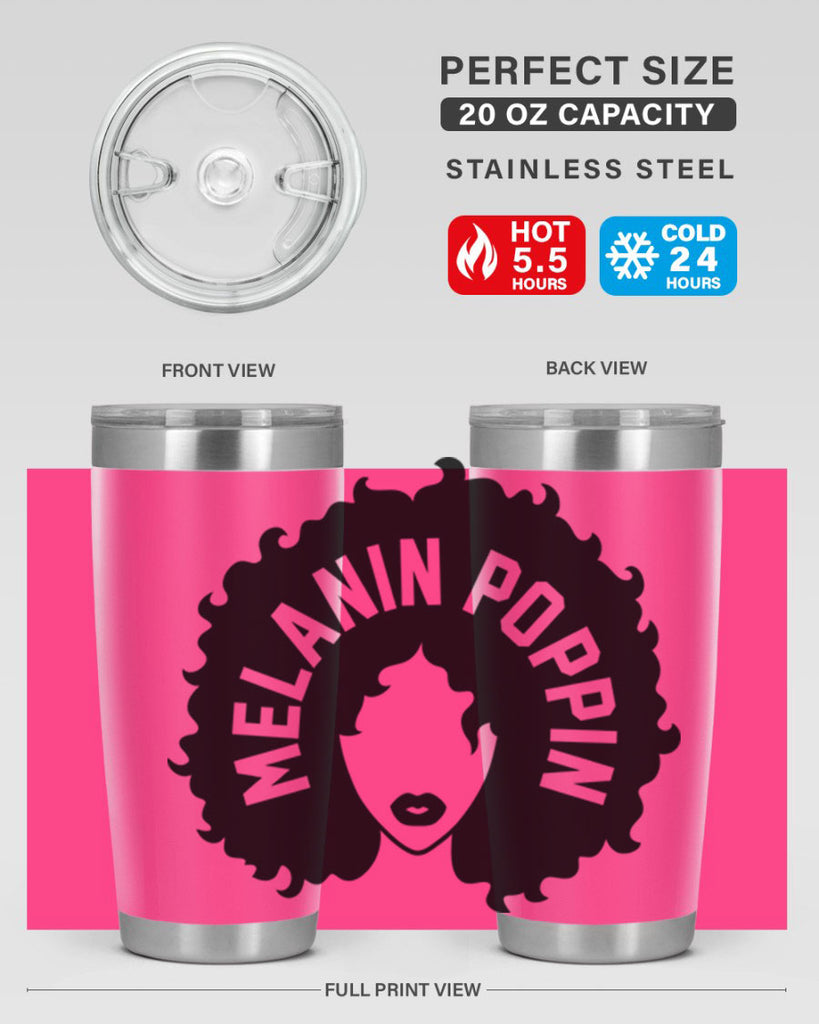 melanin poppin 26#- women-girls- Tumbler