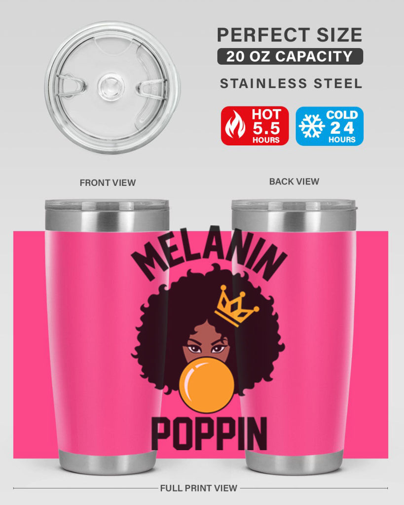 melanin poppin afro girl 25#- women-girls- Tumbler