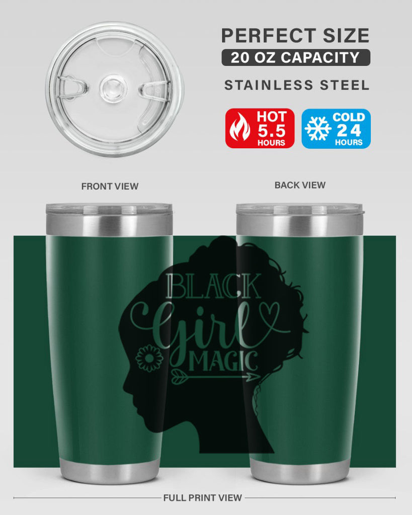 Black girl magic Style 59#- women-girls- Tumbler