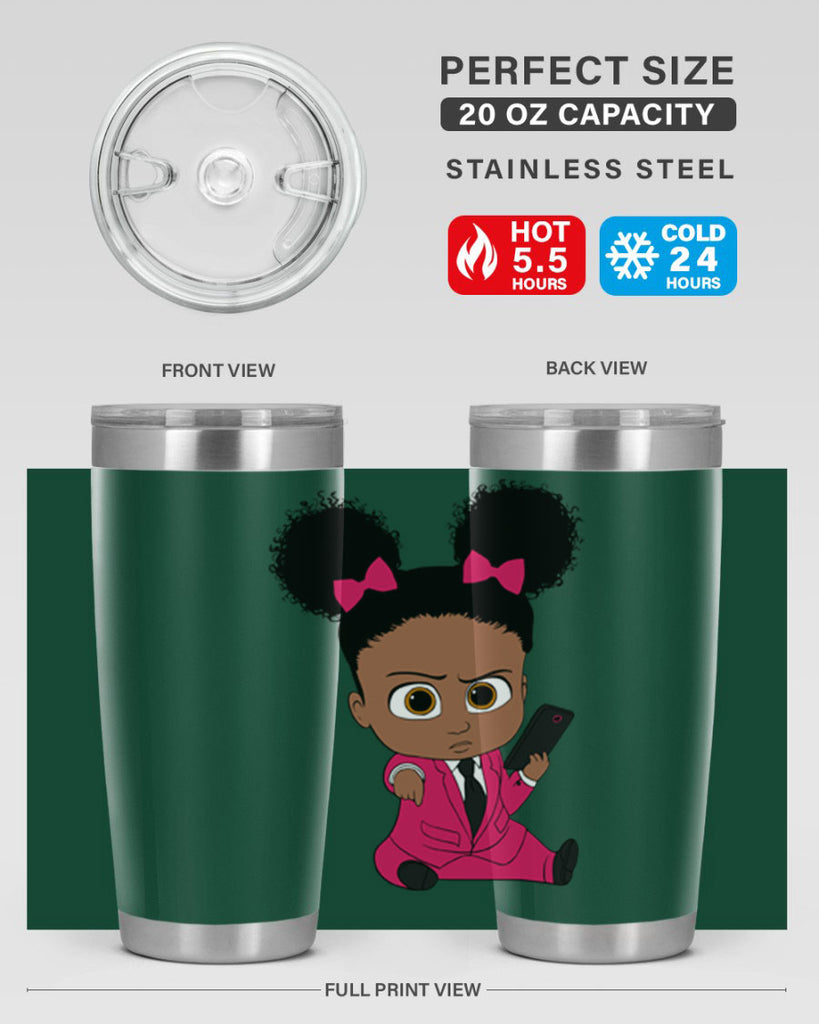 Black girl style 3#- women-girls- Tumbler