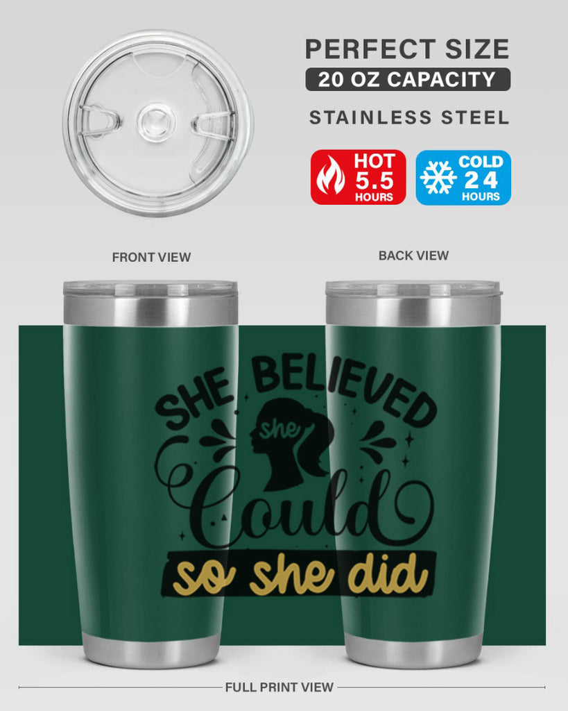 She believed she could she did Style 7#- women-girls- Tumbler