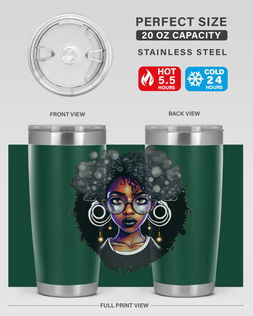 Sparkling Black Girl Design 10#- women-girls- Tumbler
