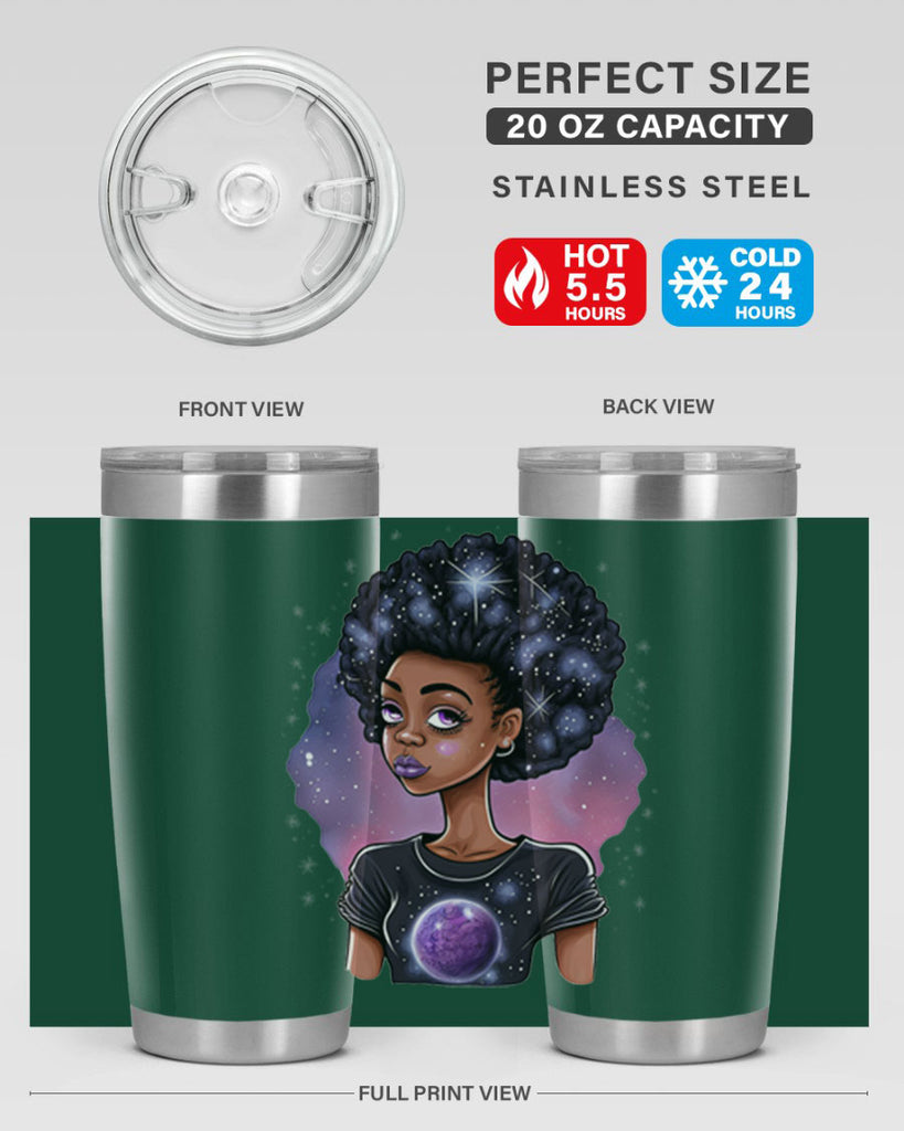 Sparkling Black Girl Design 11#- women-girls- Tumbler