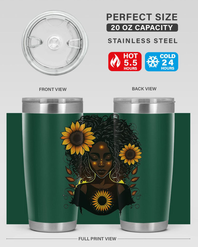 Sparkling Black Girl Design 13#- women-girls- Tumbler
