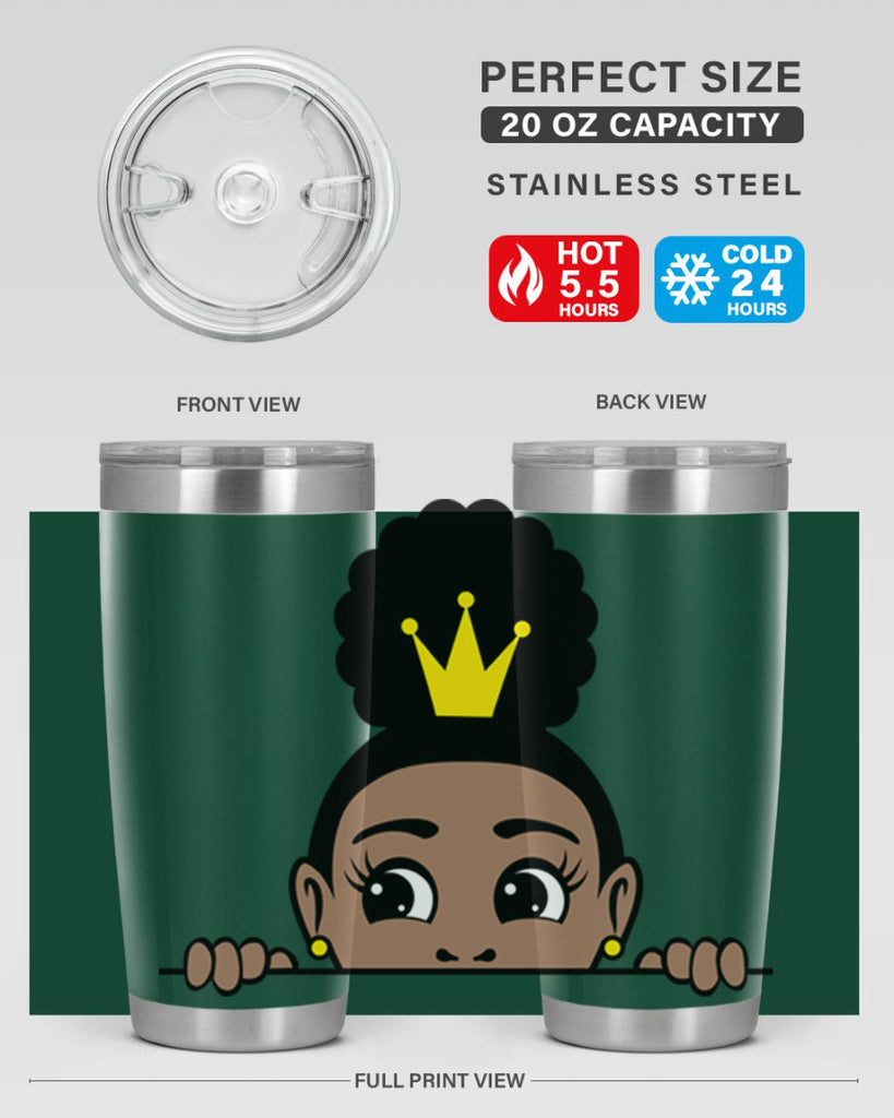 afro puff crown girl 2#- women-girls- Tumbler