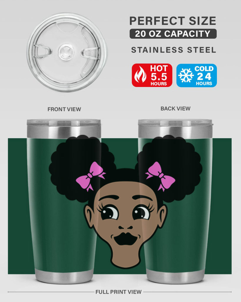 afro puffs girl 76#- women-girls- Tumbler
