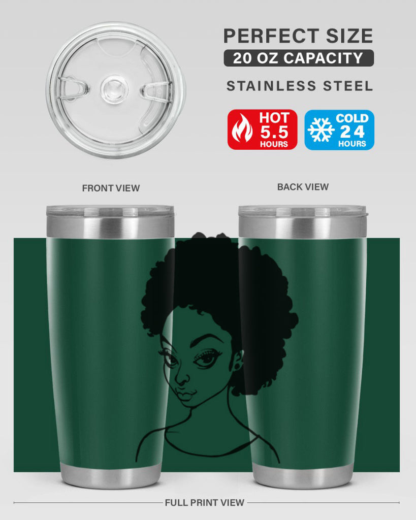 afro woman girl lady 68#- women-girls- Tumbler