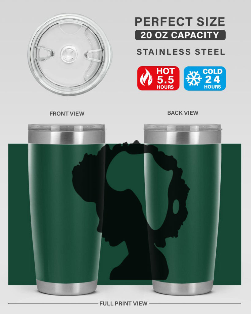 afro woman with africa map 65#- women-girls- Tumbler